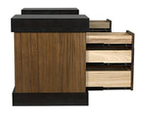 NOIR Bentley Desk Dark/Ebony Walnut