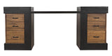 NOIR Bentley Desk Dark/Ebony Walnut