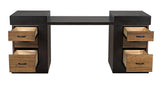 NOIR Bentley Desk Dark/Ebony Walnut