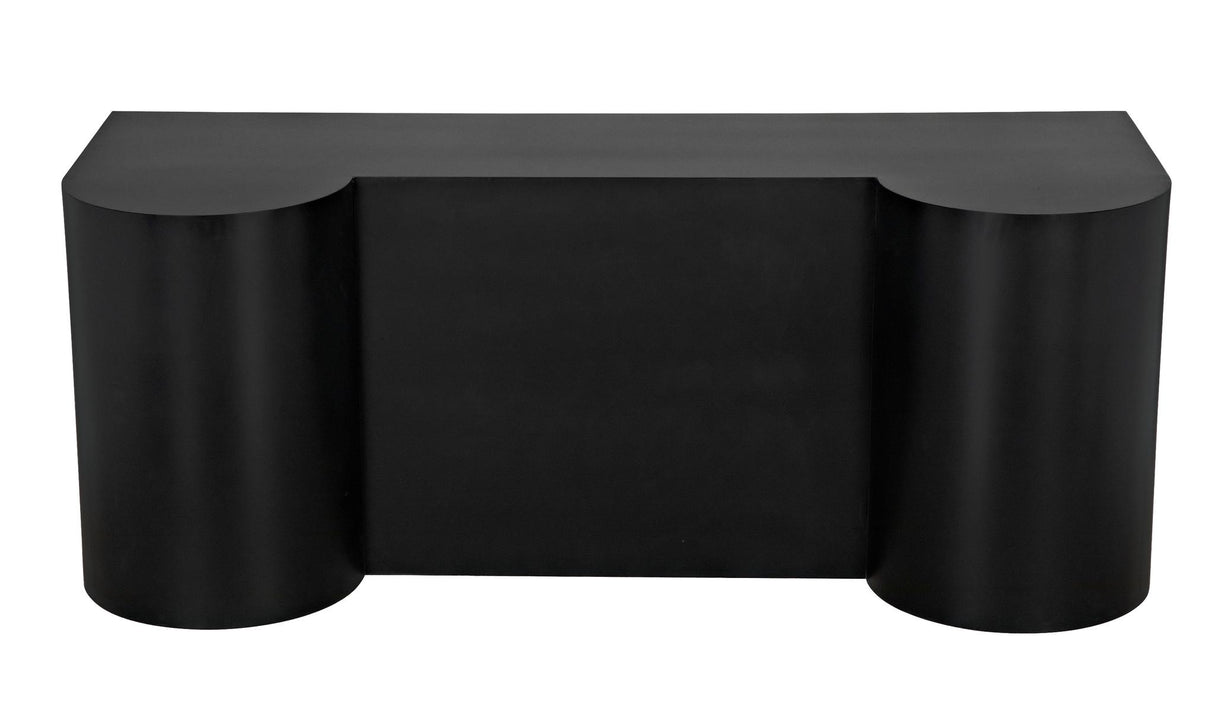 NOIR Concierge Desk Black Steel