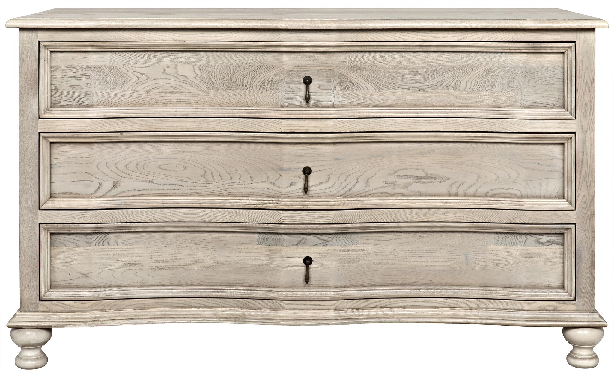 Noir Curved Front 3 Drawer Chest DecoratorsBest