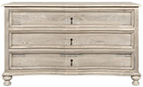 NOIR Curved Front 3 Drawer Chest