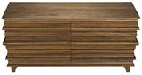 NOIR Bernard 6 Drawer Dark Walnut