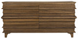 NOIR Bernard 6 Drawer Dark Walnut