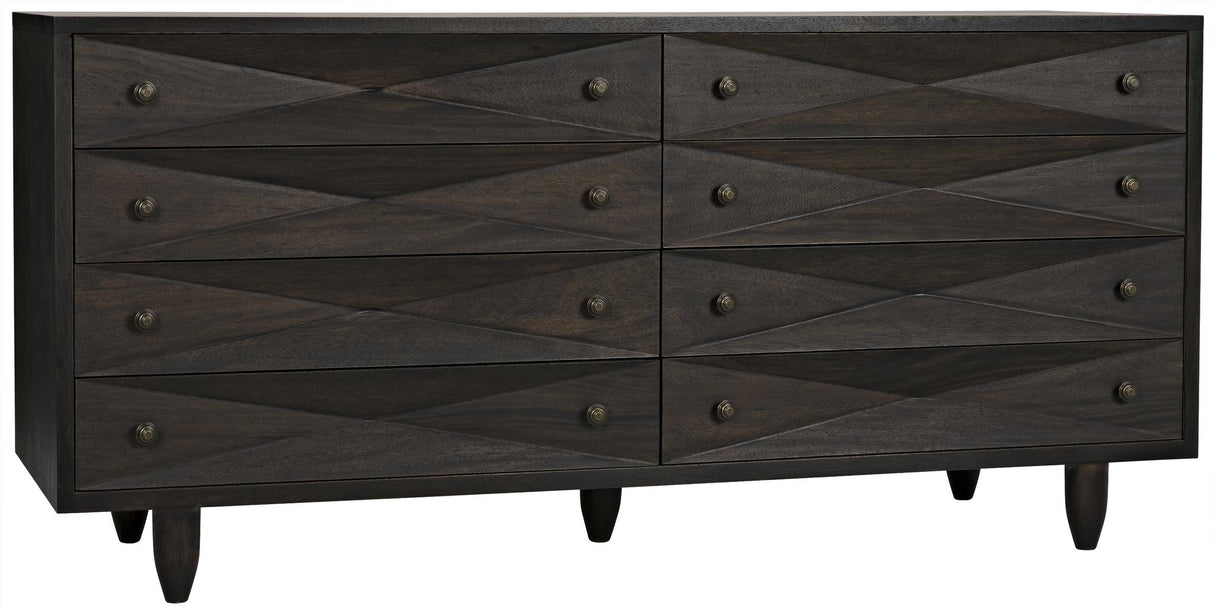 NOIR Diamond Double Chest Ebony Walnut