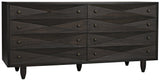 NOIR Diamond Double Chest Ebony Walnut