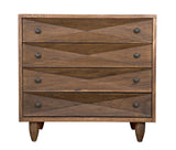 NOIR Diamond Chest Dark Walnut