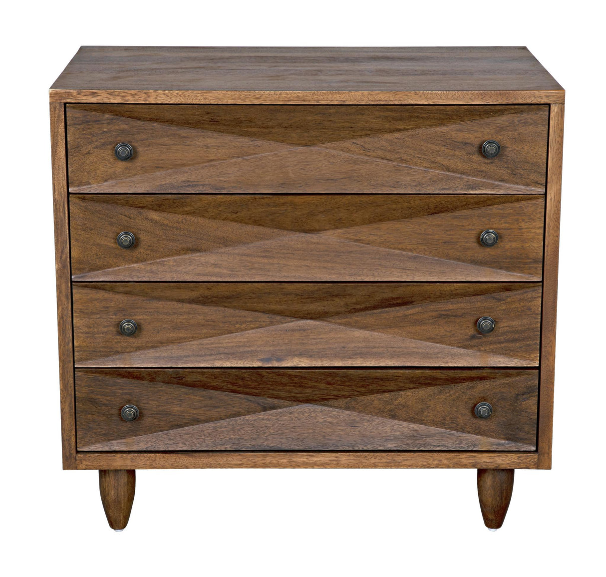 NOIR Diamond Chest Dark Walnut