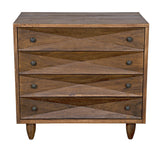 NOIR Diamond Chest Dark Walnut