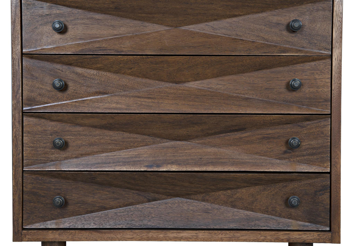 NOIR Diamond Chest Dark Walnut