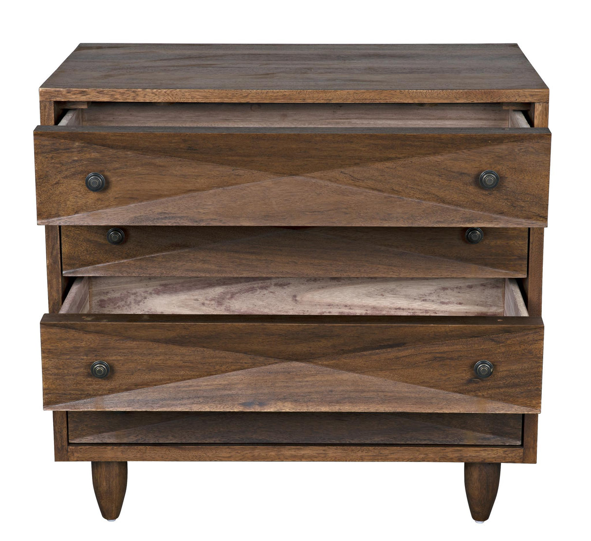 NOIR Diamond Chest Dark Walnut