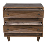 NOIR Diamond Chest Dark Walnut
