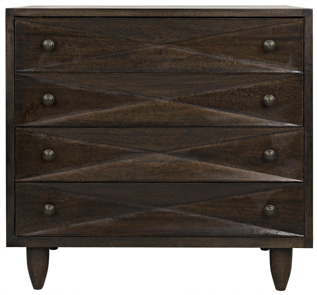 NOIR Diamond Chest Ebony Walnut
