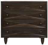 NOIR Diamond Chest Ebony Walnut