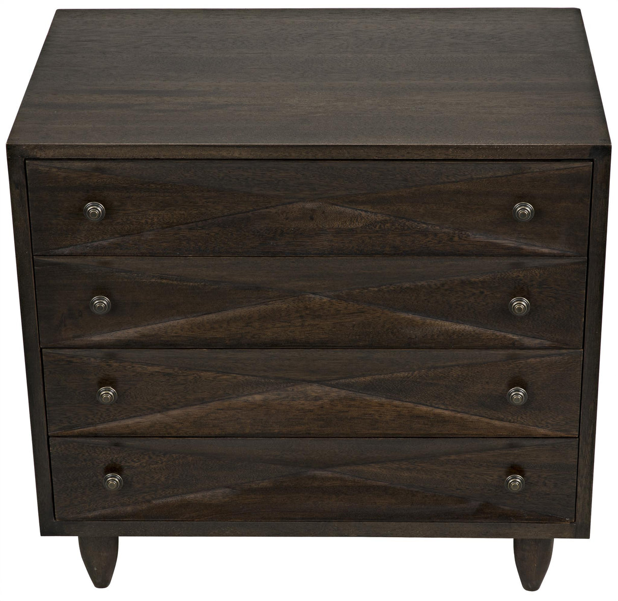 NOIR Diamond Chest Ebony Walnut