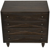 NOIR Diamond Chest Ebony Walnut