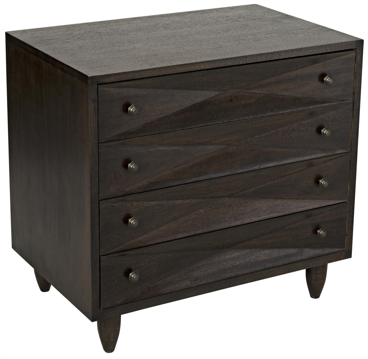 NOIR Diamond Chest Ebony Walnut