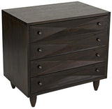 NOIR Diamond Chest Ebony Walnut