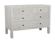 NOIR Conrad 6 Drawer Dresser White Wash