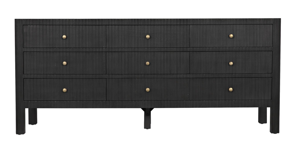 Noir Conrad 9 Drawer Dresser Pale DecoratorsBest Noir Conrad 9 Drawer Dresser Pale DecoratorsBest