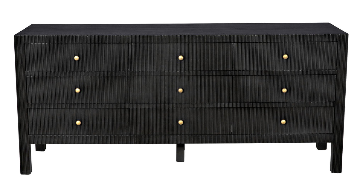 NOIR Conrad 9 Drawer Dresser Pale