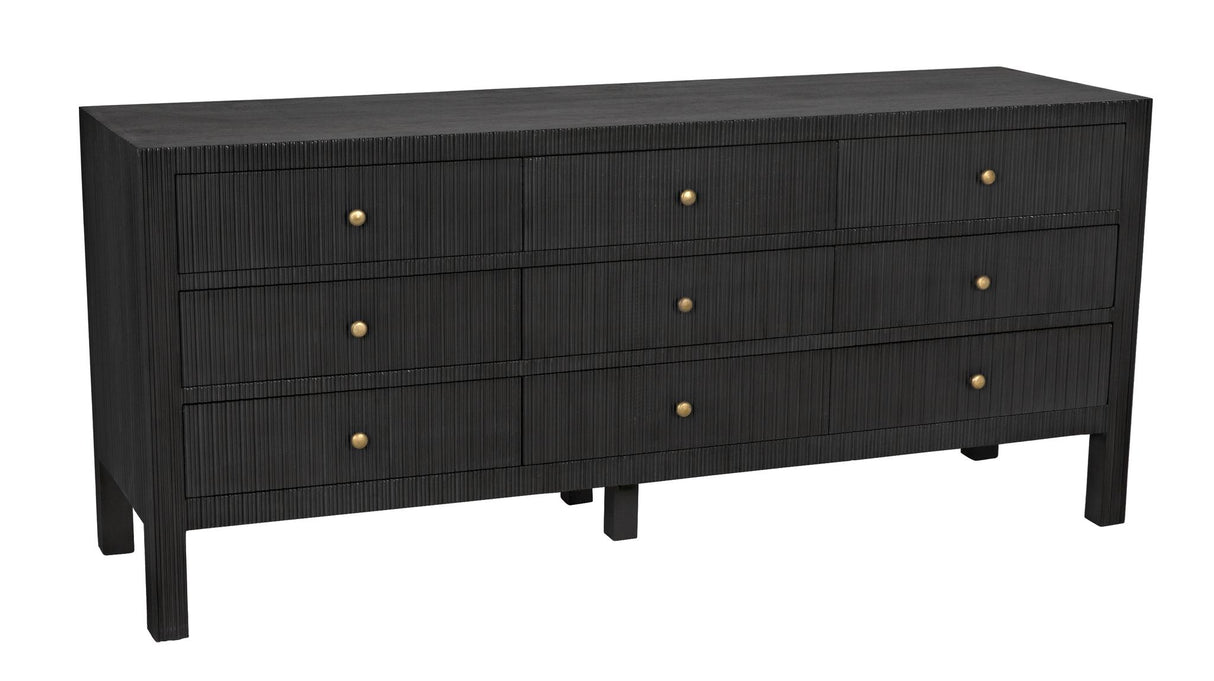 NOIR Conrad 9 Drawer Dresser Pale