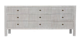 NOIR Conrad 9 Drawer Dresser White Wash