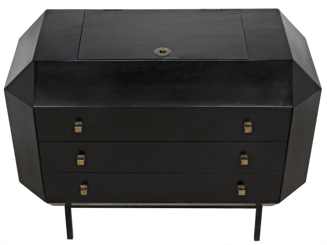NOIR Rhiana Dresser Hand Rubbed Black