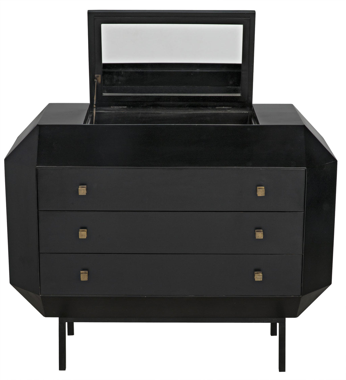 NOIR Rhiana Dresser Hand Rubbed Black