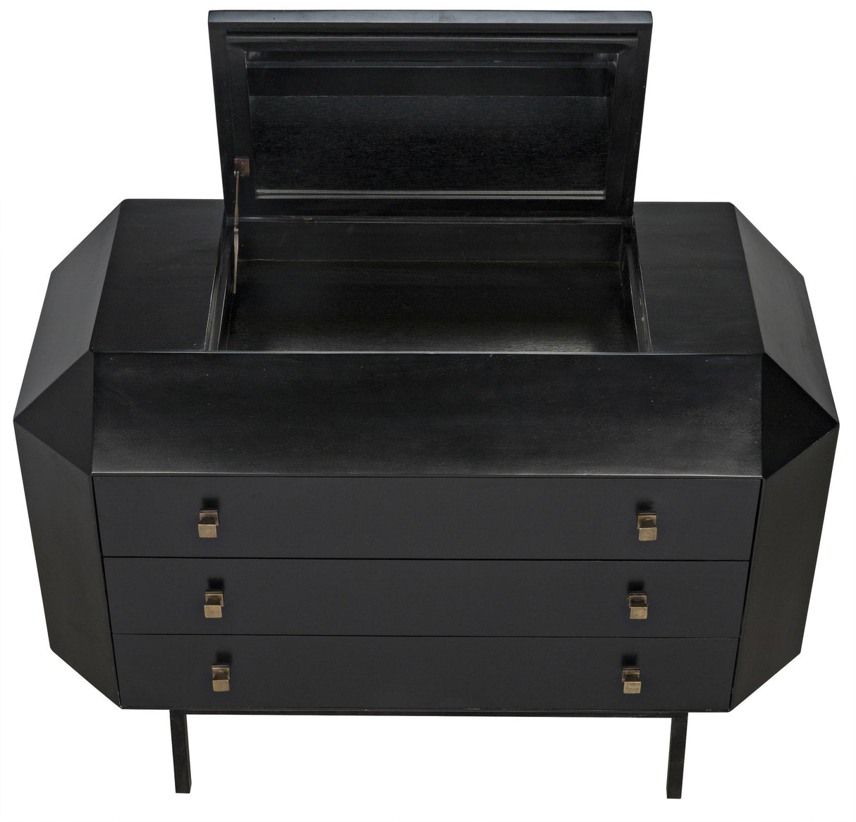 NOIR Rhiana Dresser Hand Rubbed Black