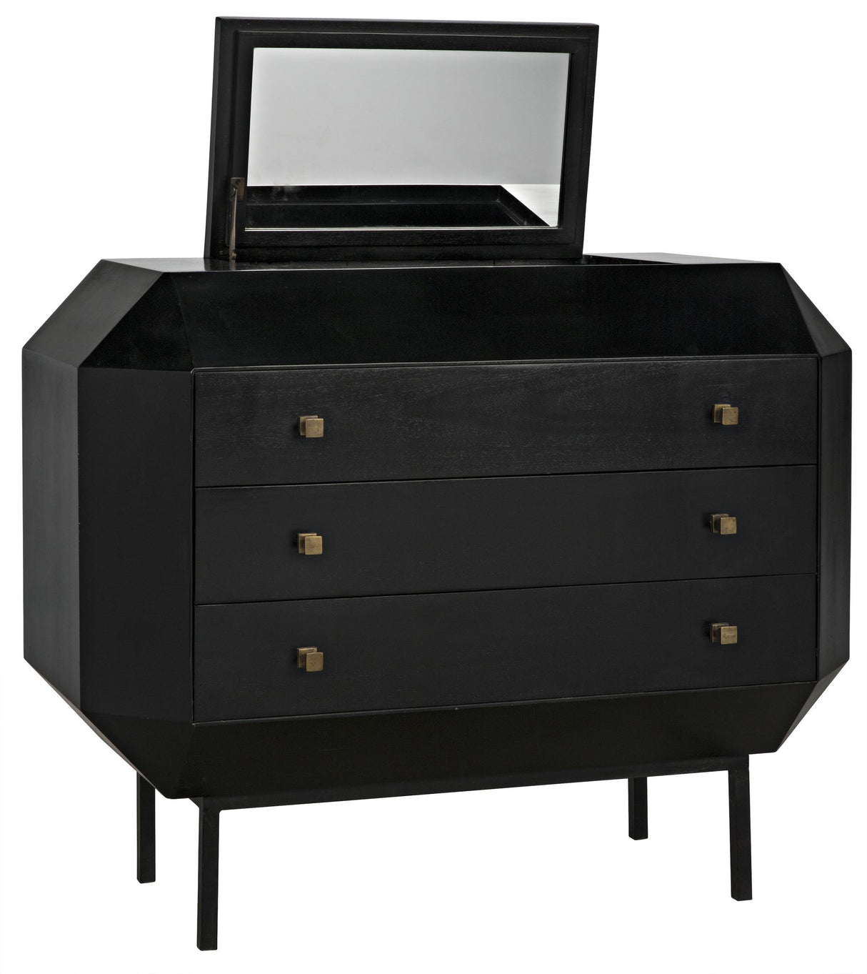NOIR Rhiana Dresser Hand Rubbed Black
