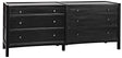 NOIR Hampton 6 Drawer Dreser Hand Rubbed Black
