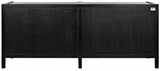 NOIR Hampton 6 Drawer Dreser Hand Rubbed Black