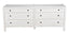 NOIR Hampton 6 Drawer Dresser White Wash