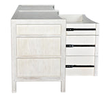 NOIR Hampton 6 Drawer Dresser White Wash
