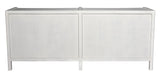NOIR Hampton 6 Drawer Dresser White Wash