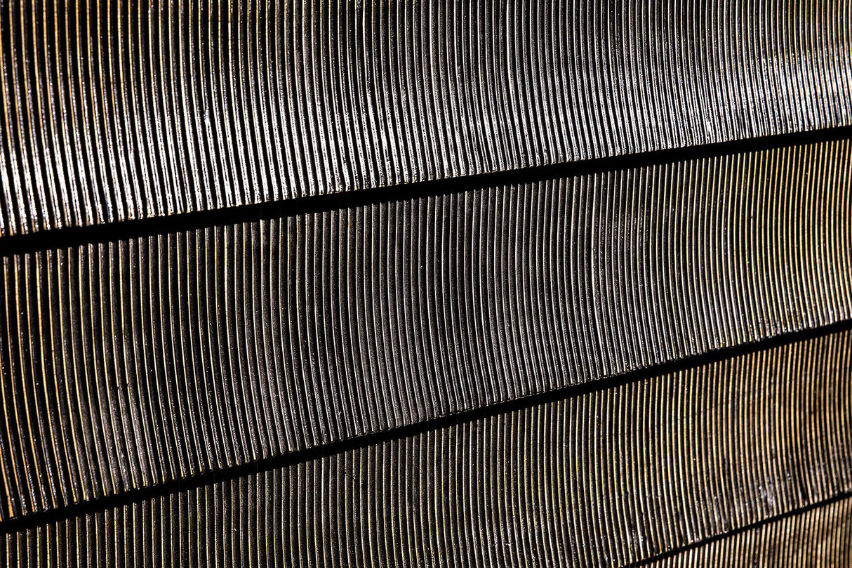 NOIR Ava Dresser Hand Rubbed Black with Light Brown Highlights