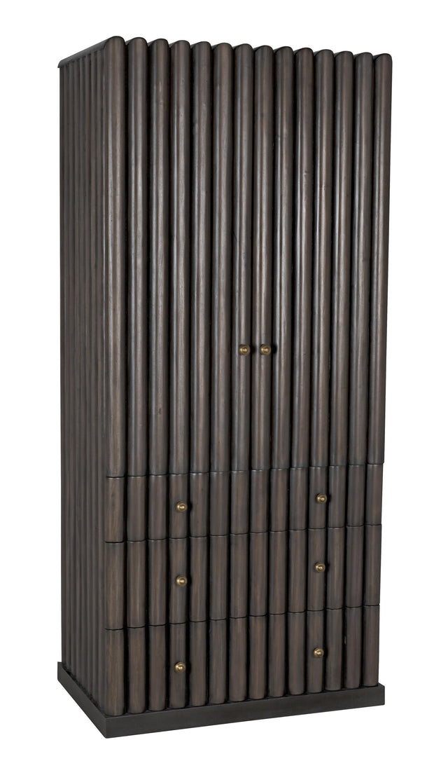 NOIR Amunet Hutch Pale Rubbed with Light Brown Trim