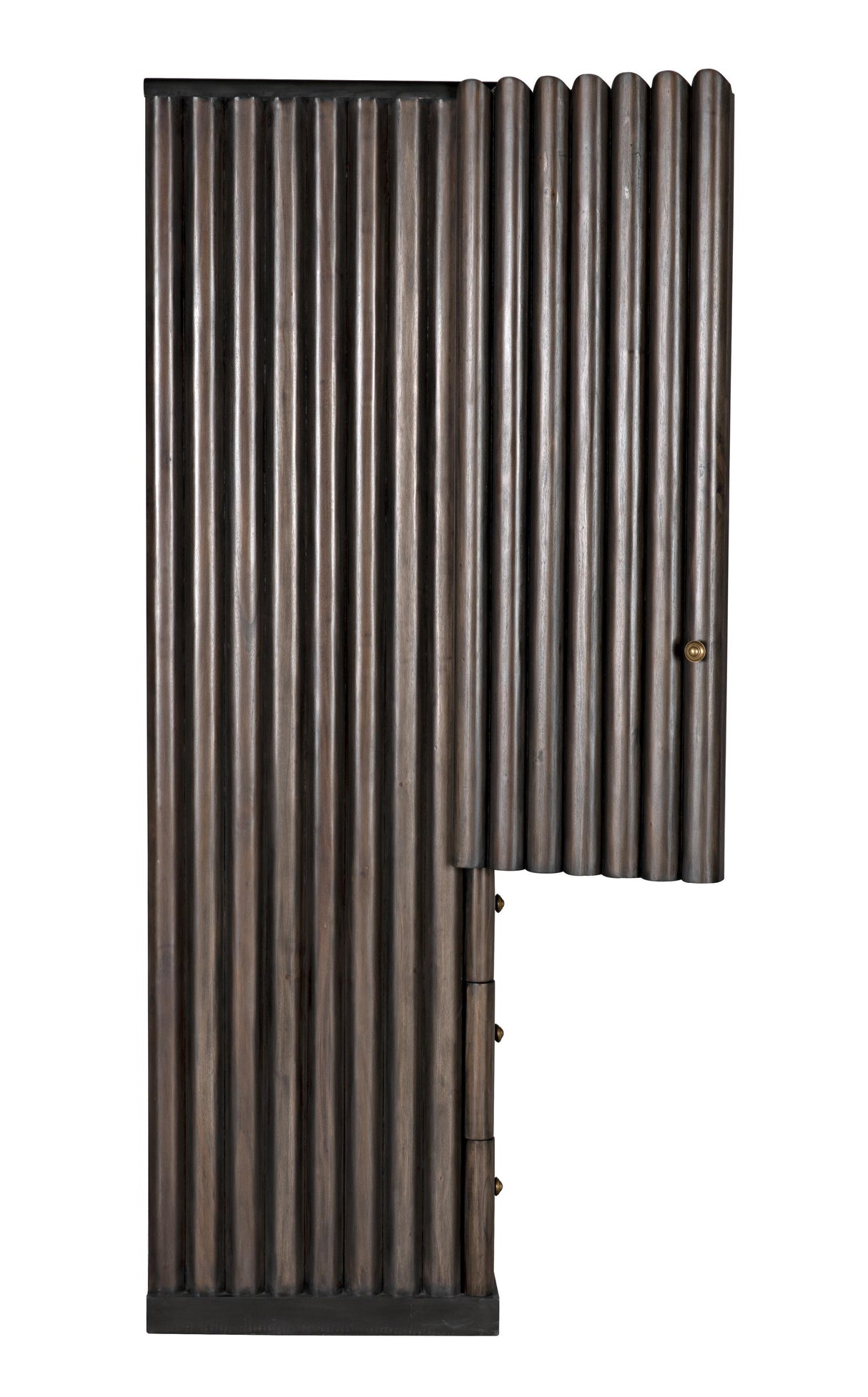 NOIR Amunet Hutch Pale Rubbed with Light Brown Trim