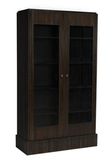 NOIR Noho Hutch Hand Rubbed Black with Light Brown Trim