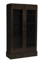 NOIR Noho Hutch Hand Rubbed Black with Light Brown Trim