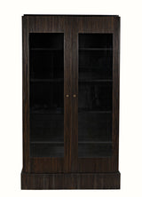 NOIR Noho Hutch Hand Rubbed Black with Light Brown Trim