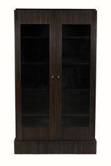 NOIR Noho Hutch Hand Rubbed Black with Light Brown Trim