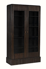 NOIR Noho Hutch Hand Rubbed Black with Light Brown Trim