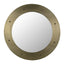 NOIR Clay Mirror Large Metal with Brass Finish