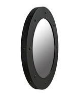 NOIR Clay Mirror Large Black Steel