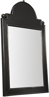 NOIR Jess Mirror Hand Rubbed Black