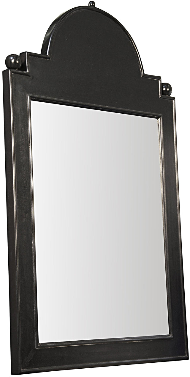 NOIR Jess Mirror Hand Rubbed Black