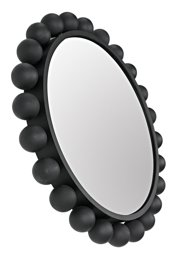 NOIR Cooper Mirror Black Steel