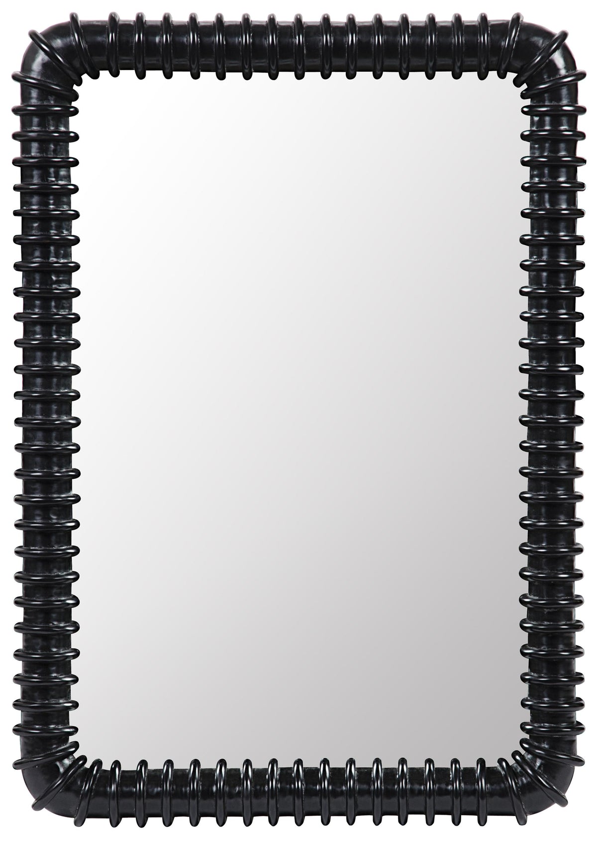 NOIR Toshi Mirror Hand Rubbed Black